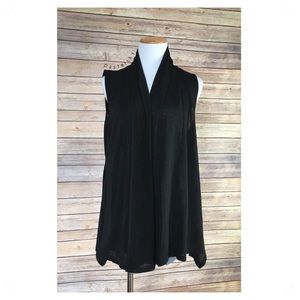 đ A LA MODE sleeveless open sweater